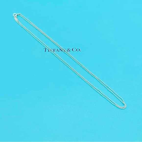 Tiffany & Co SS Retired Thin Beaded Chain 30” VGUC